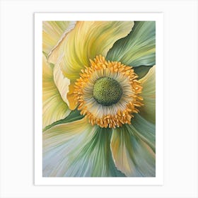 Yellow Poppy Flower Art Print