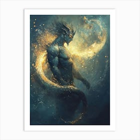 God Of The Sea Art Print