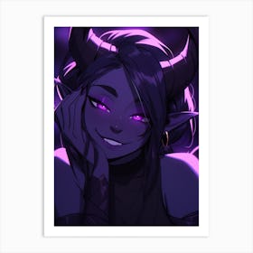 Demon Girl Art Print