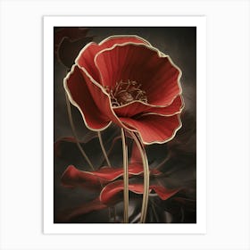 Red Poppy Canvas Print Art Print