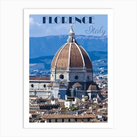 Florence, Italy Travel Poster, Karen Arnold Art Print