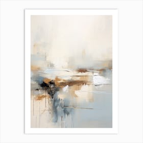 Winter Pastel Abstract Painting 1 Art Print