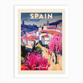 Santander Spain 2 Fauvist Painting Travel Poster Art Print