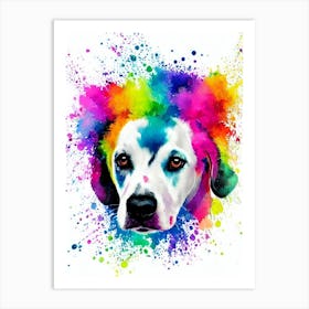 Dalmatian Rainbow Oil Painting Dog Art Print