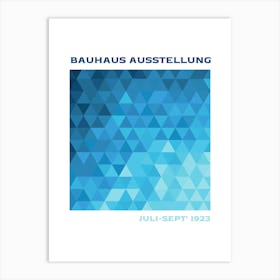 Bauhaus Blue Exhibition 32 Art Print