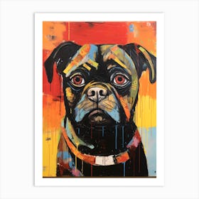 Contemporary Pug Art Print