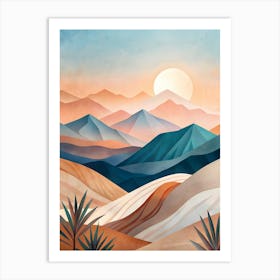 Desert Landscape 29 Art Print