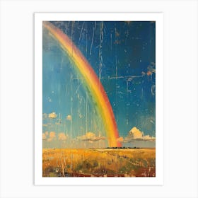 Rainbow Over The Prairie Art Print