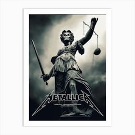 Metallica Sign Aluminum Metal Art Print