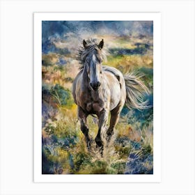 Horse Running Art Print