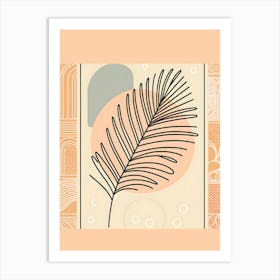 Palm Leaf Print Art Print