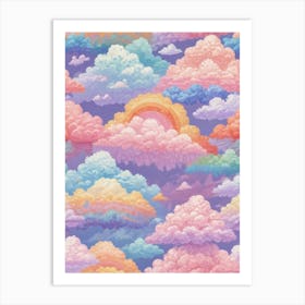 Clouds And Rainbows Art Print