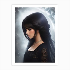 Gothic Girl Art Print