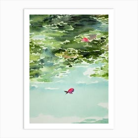 Flounder Storybook Watercolour Art Print