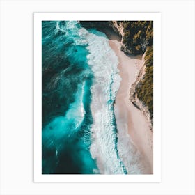 Aerial View Of A Beach 141 Art Print