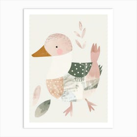 Charming Nursery Kids Animals Duck 2 Art Print