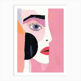 Abstract Portrait Of A Woman 63 Art Print