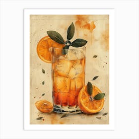 Aperol Spritz Orange 110 Art Print