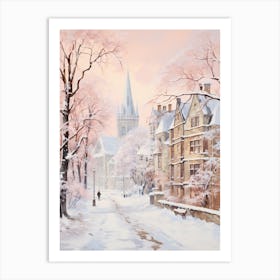 Dreamy Winter Painting Oxford United Kingdom 3 Art Print
