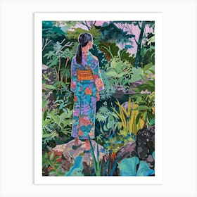 In The Garden Japanese Friendship Garden 2 Art Print