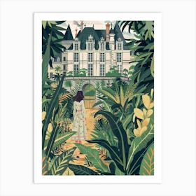 In The Garden Château De Chenonceau Gardens France 4 Art Print