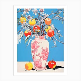 Vase Of Apples Art Print