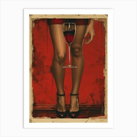 Glass Of Wine 10 Art Print