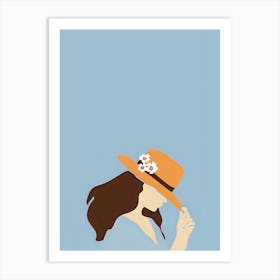 Girl In A Hat Art Print