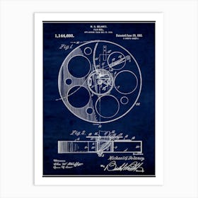 Film Reel 1915 Art Print