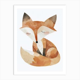 Charming Nursery Kids Animals Fox Cub 1 Art Print