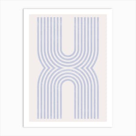 Letter U minimalism Art Print
