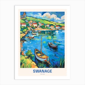 Swanage England 3 Uk Travel Poster Art Print