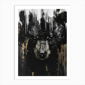 Black Bear Canvas Print Art Print