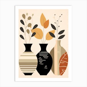 Three Vases 5 Art Print