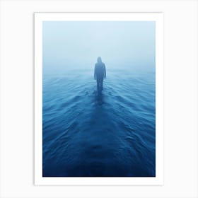 Man In The Water 1 Art Print