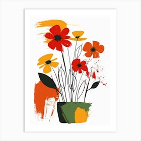 Flowers In A Vase 118 Art Print