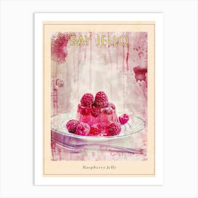 Raspberry Jelly Retro Collage 3 Poster Art Print