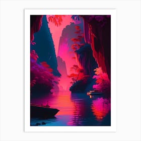 Puerto Princesa Underground River Dreamy Sunset 3 Art Print