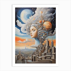 Futuristic City 6 Art Print