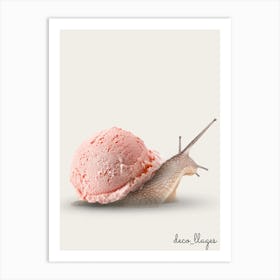 Escargot glace Art Print