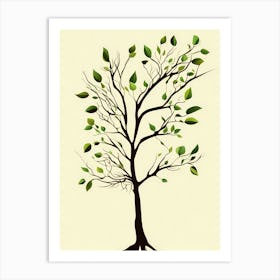 LEAVES VECTOR ART Art Print