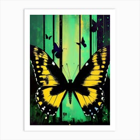 Butterfly In Flight Art Print