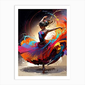 Colorful Dancer 5 Art Print