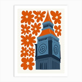 Big Ben London Travel Matisse Style Art Print