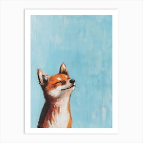 Fox Painting. Generated with AI. Art Print Art Print