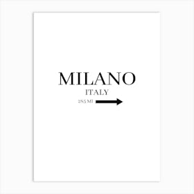 Milano Italy Art Print