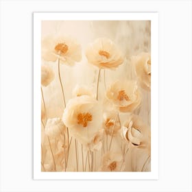 Boho Dried Flowers Buttercup 4 Art Print