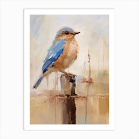 Bird Painting Eastern Bluebird 4 Art Print