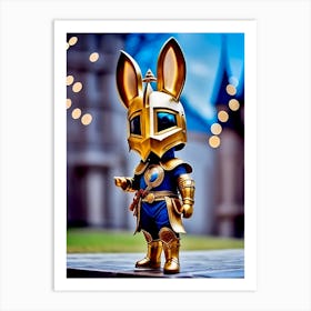 Bunnypaw The Defender Art Print