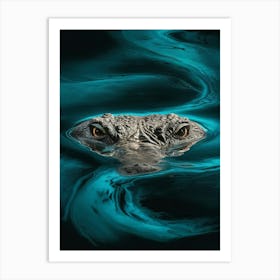 Alligator Canvas Print Art Print